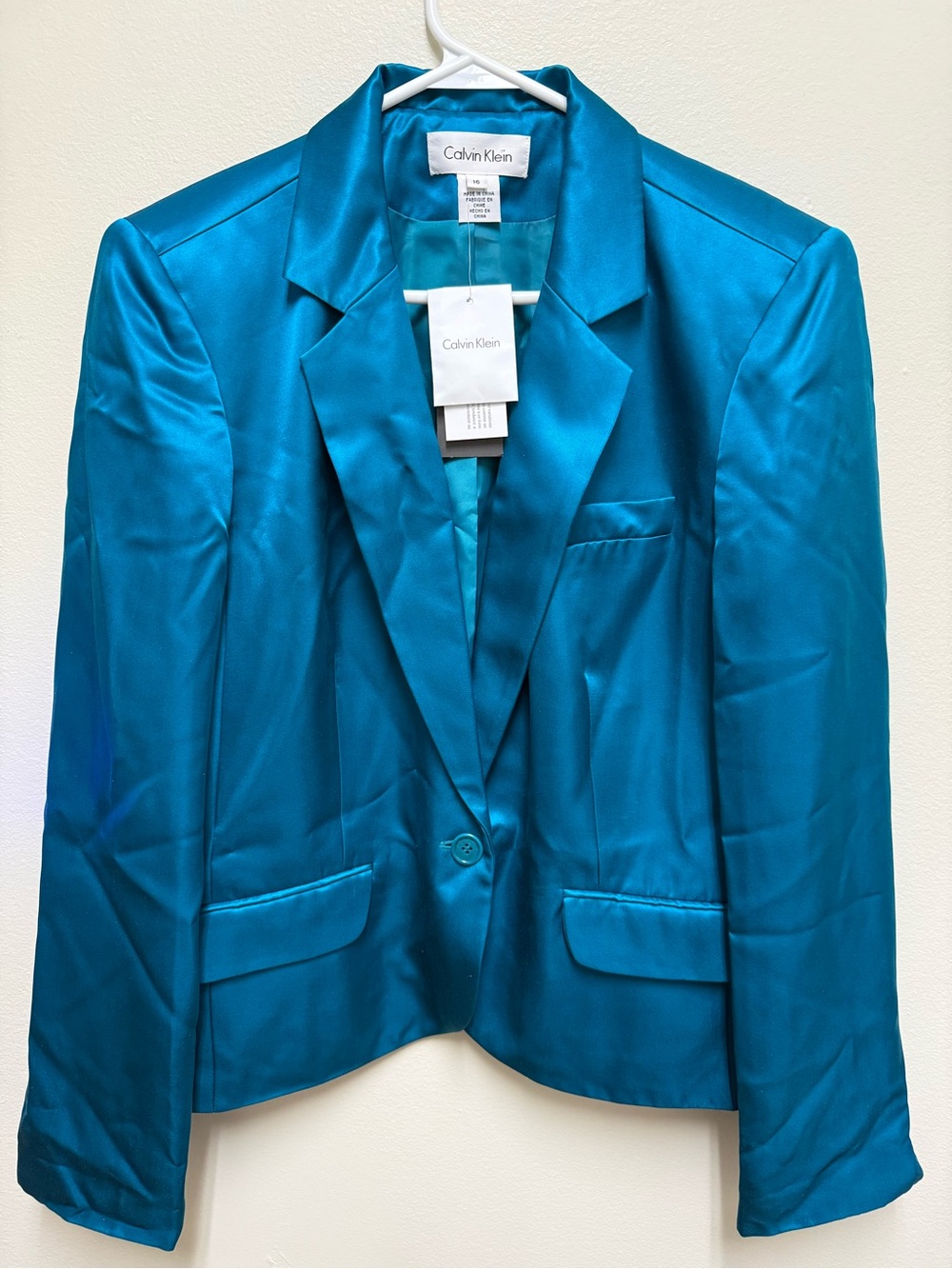 Women’s Calvin Klein Silk Jacket NWT SZ 16